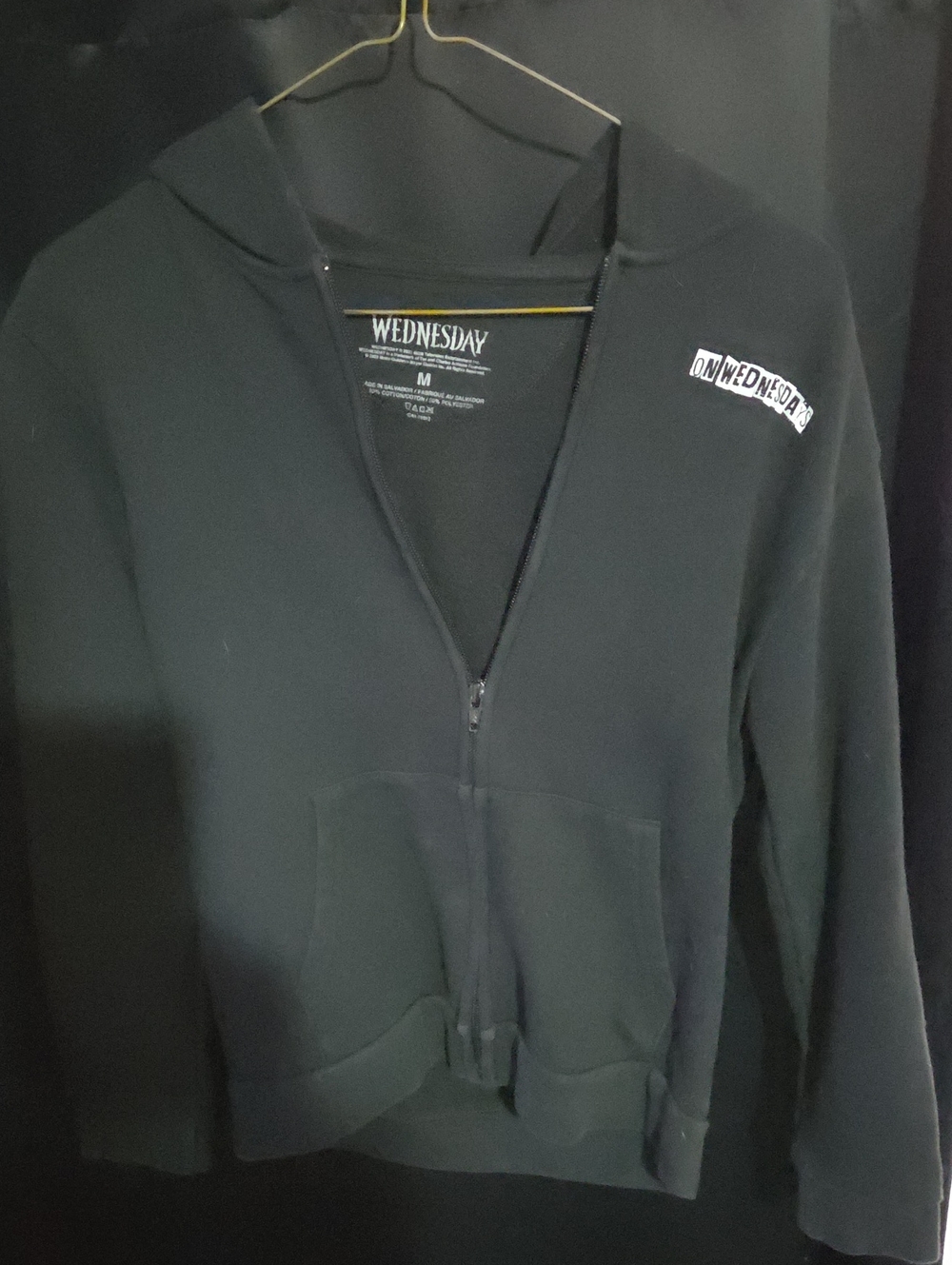 Black Zip-Up Hoodie Jacket